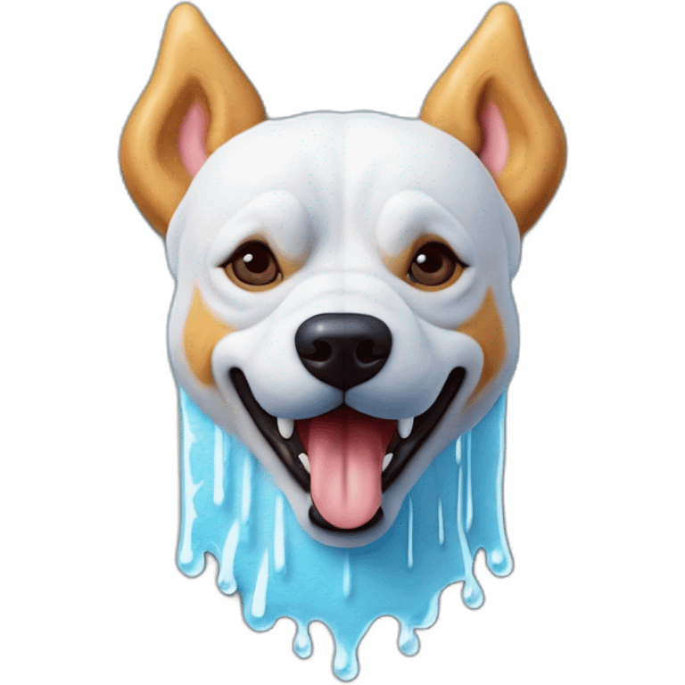 Chien en forme de glace  emoji