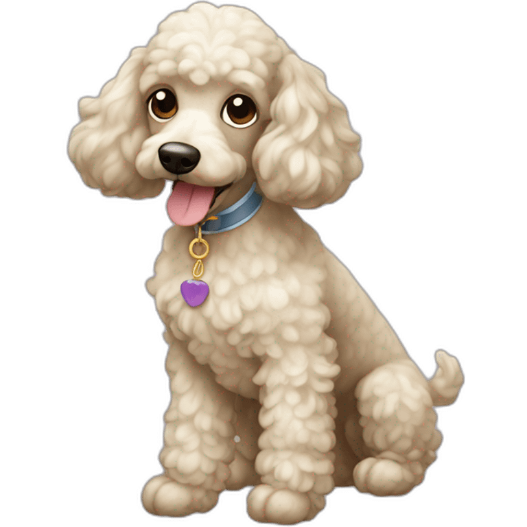 perro french poodles emoji