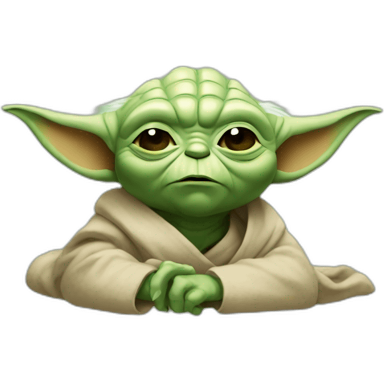 Yoda qui dort emoji