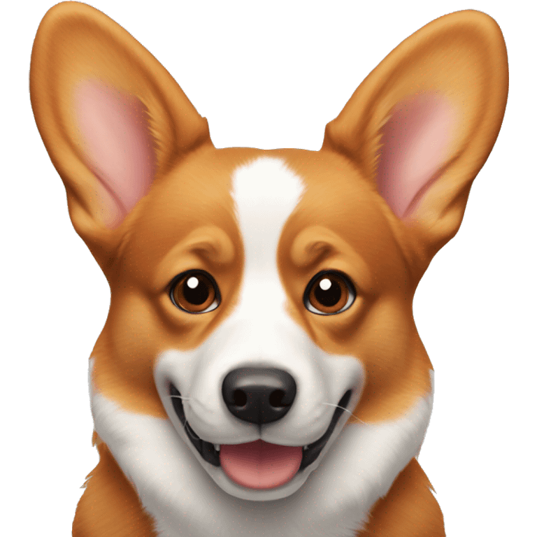 Red corgi without tail emoji