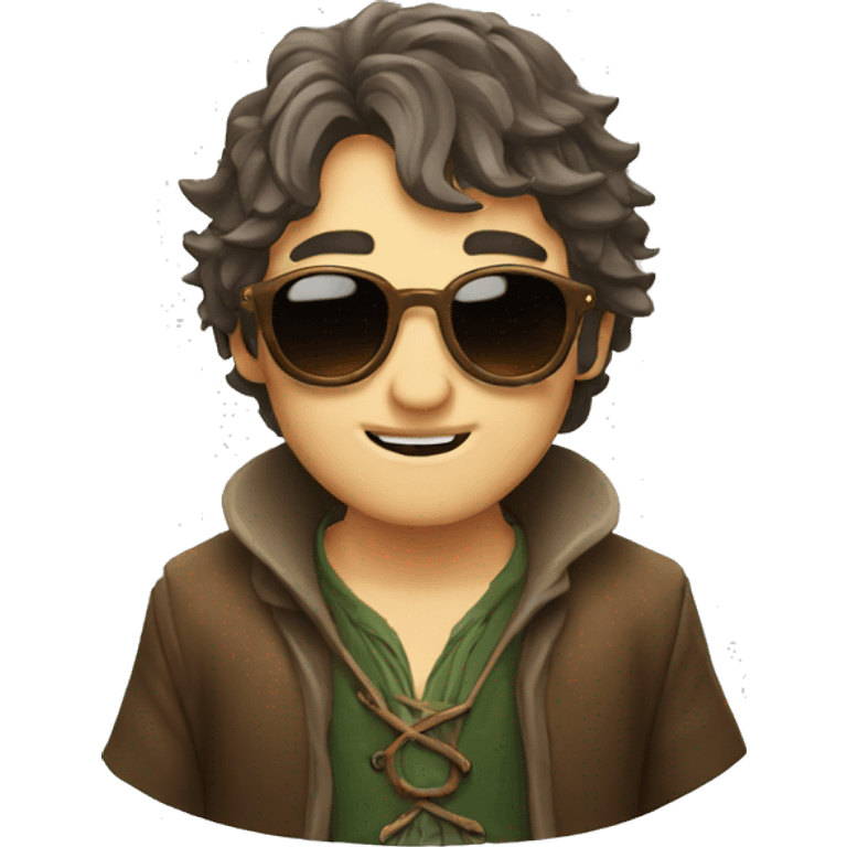 hobbit with sunglasses emoji