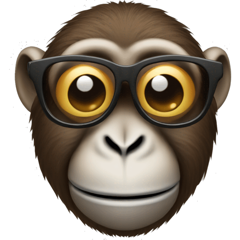 Monkey with sunglasses  emoji