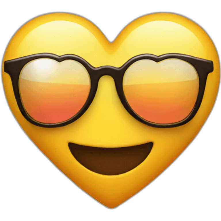 Heart sun glasess emoji