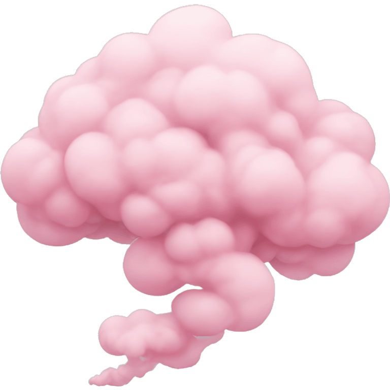 Pastel pink smoke emoji