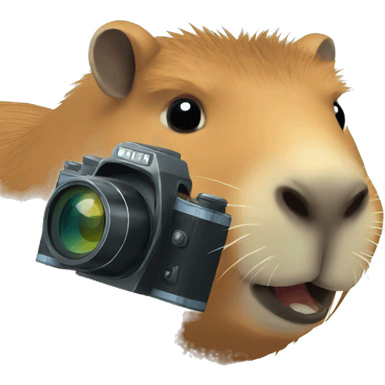 capybara with a camera  emoji