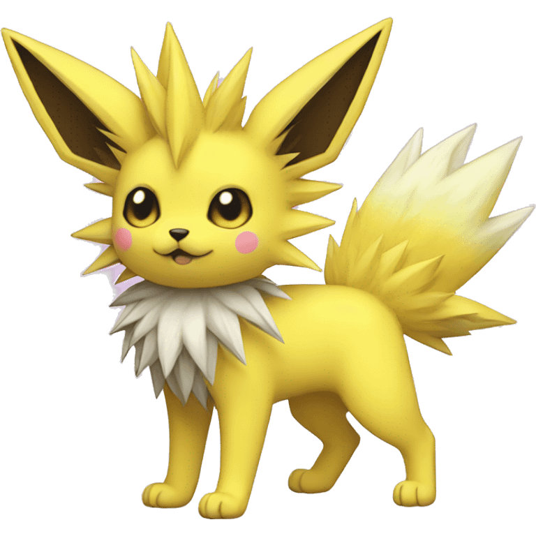 Kawaii Cool Edgy Jolteon full body emoji