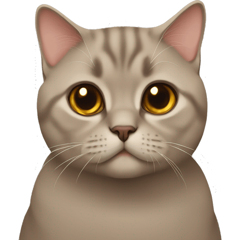 brown british shorthair cat emoji