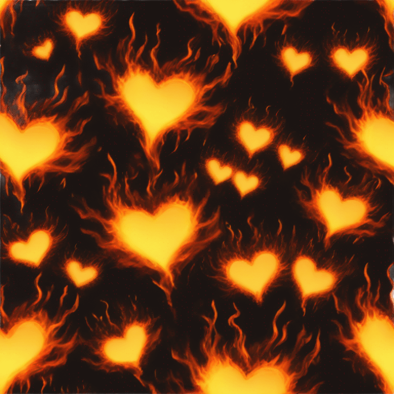 black heart on fire emoji