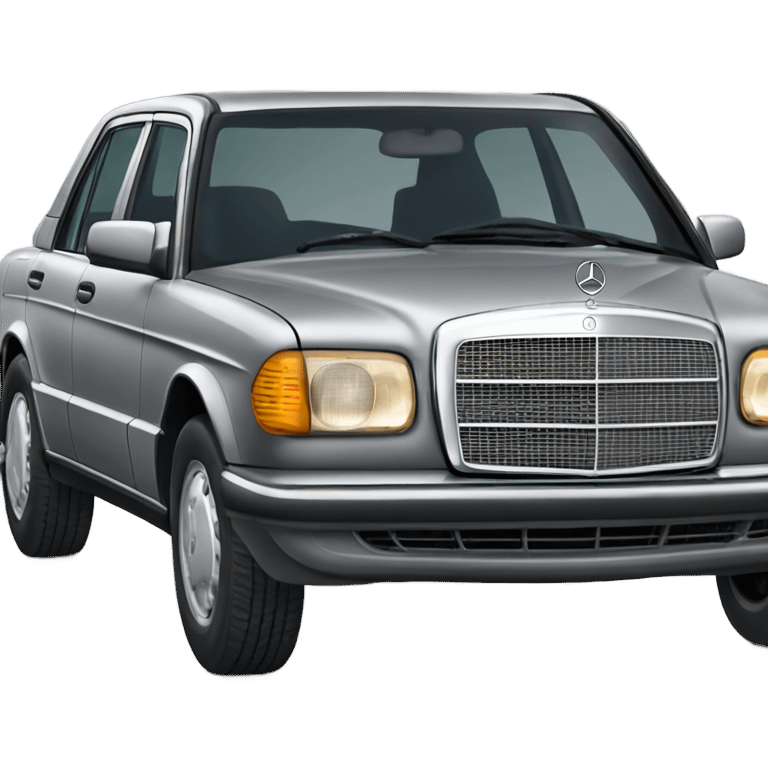 Mercedes Benz 190 grey emoji