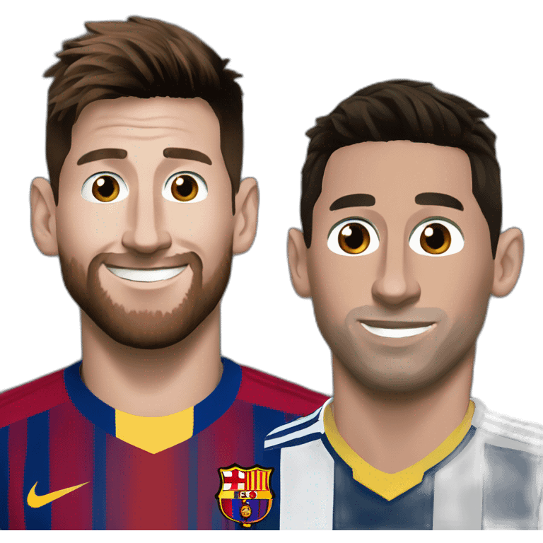 messi avec cristiano emoji