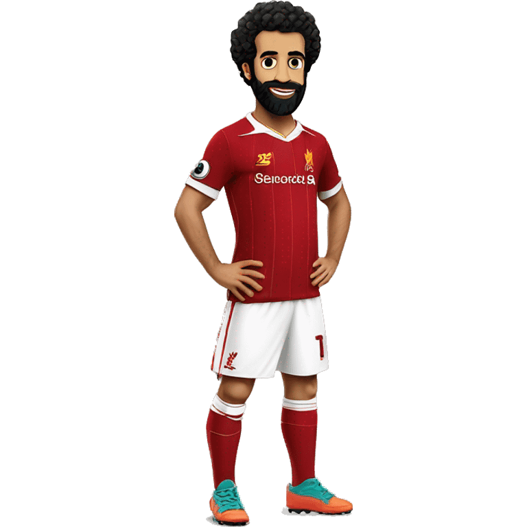 mo salah in liverpool kit emoji