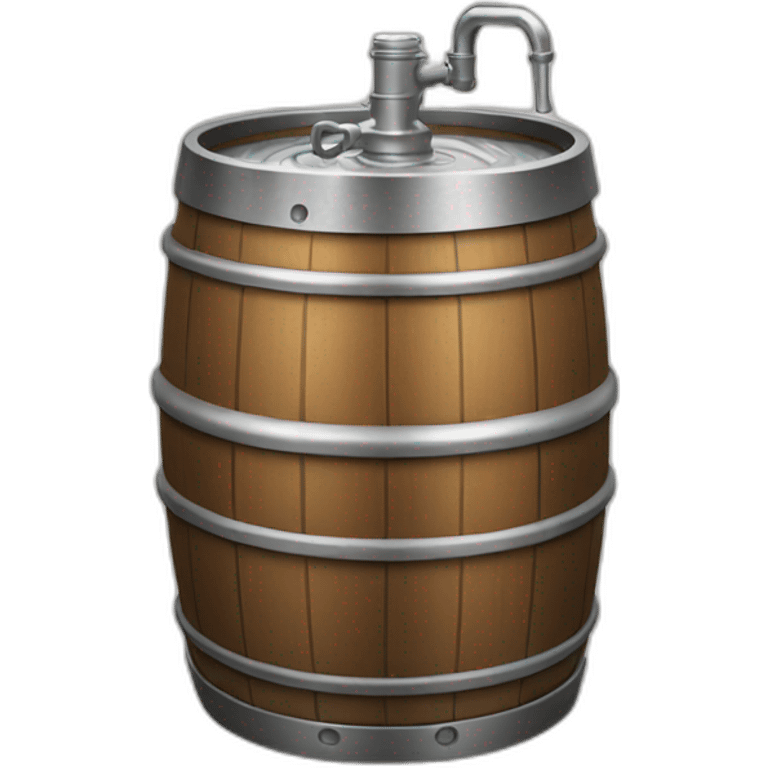 beer keg with tap on top emoji