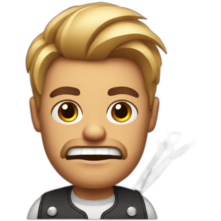 angry hairdresser emoji