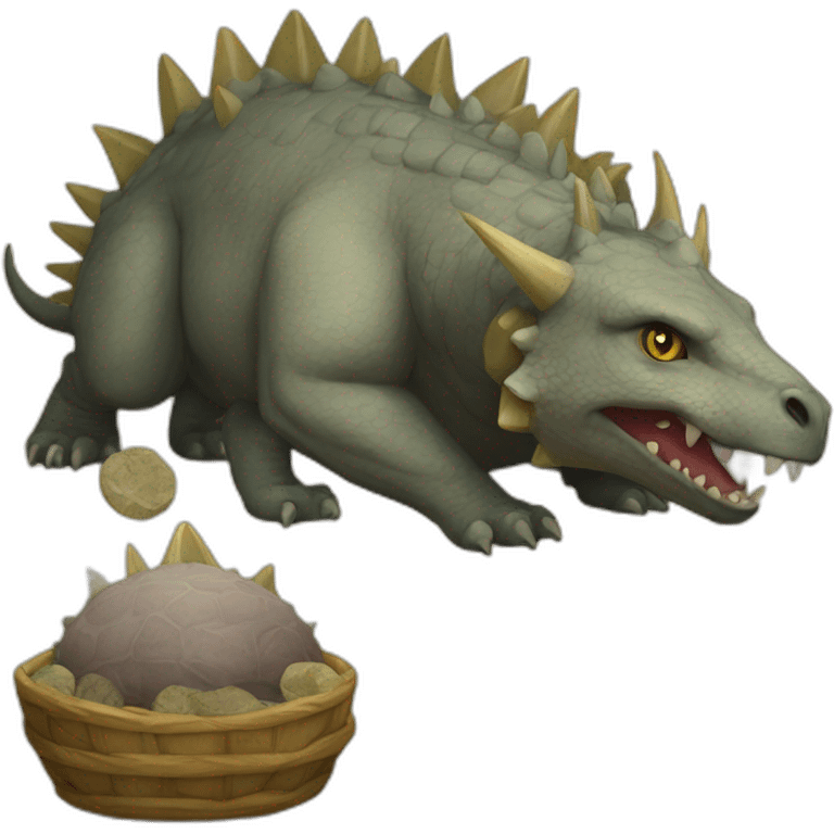 Tarasque tamed by saint martha emoji