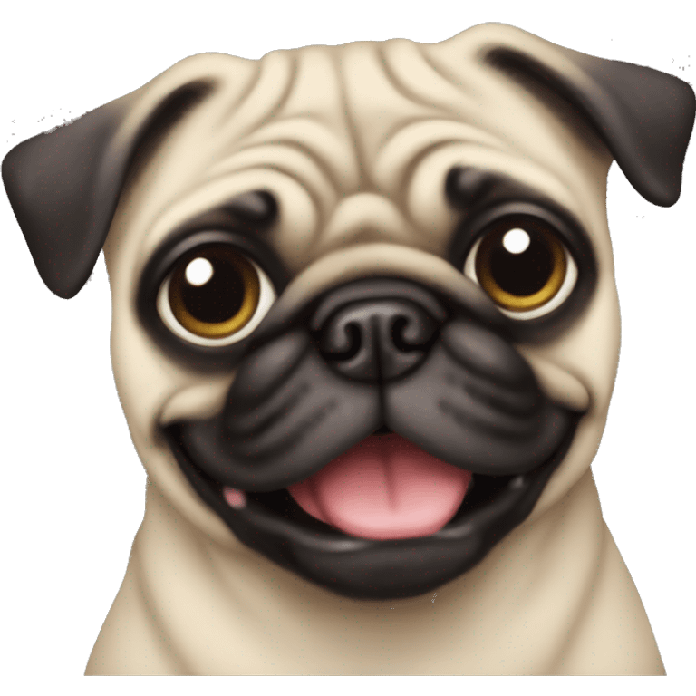 Ugly pug emoji