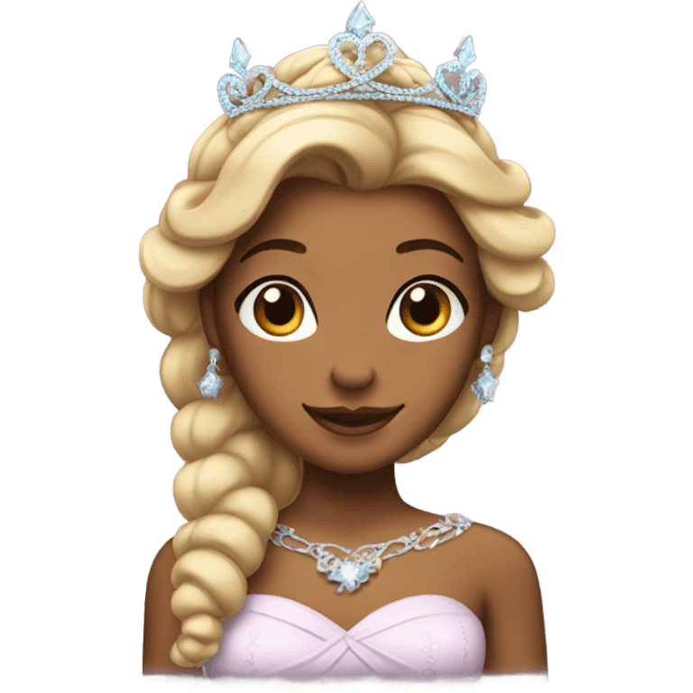 Princess with braid and tiara emoji