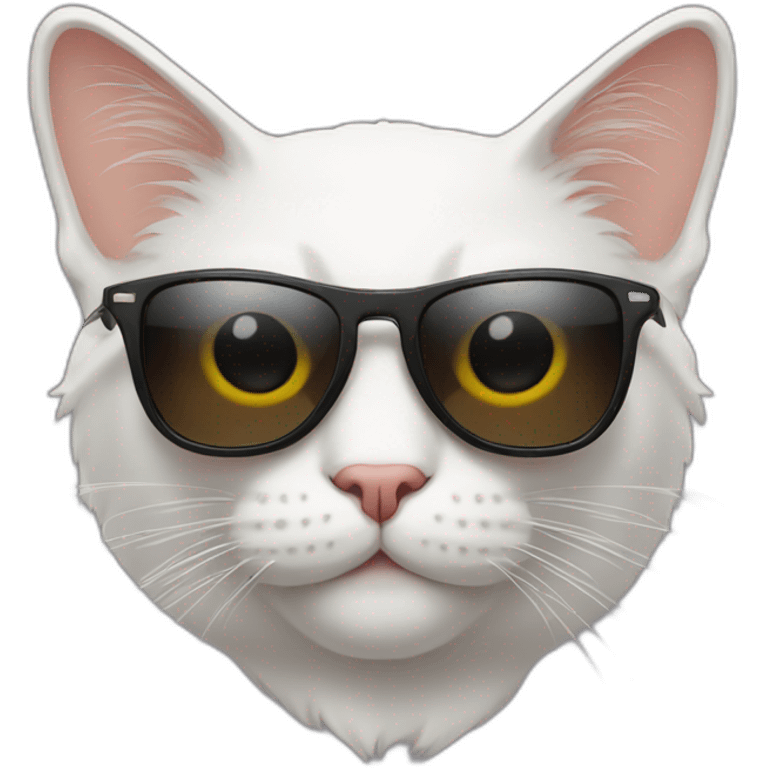 Cat with sunglasses  emoji