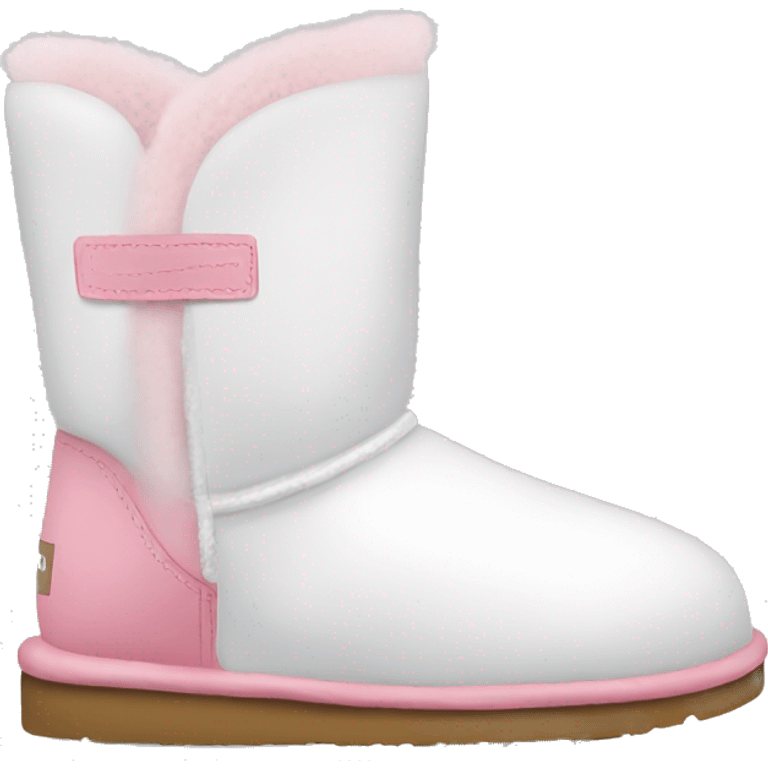 White and pink ugg emoji