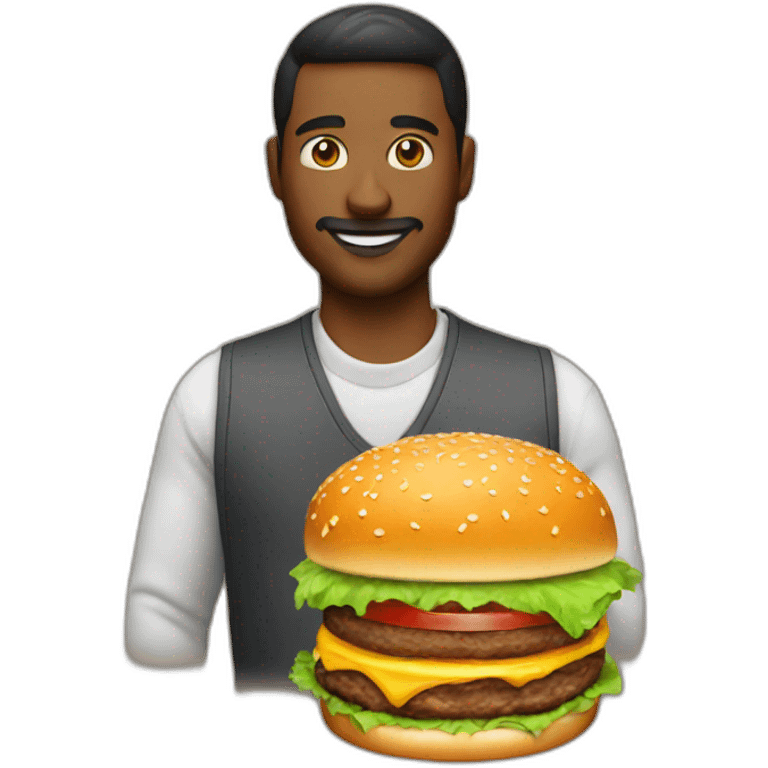 RESTAURANT Owner with a burger emoji