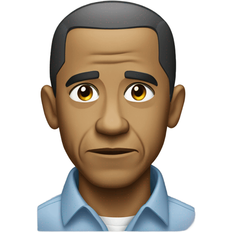 Barack Obama disappointed  emoji