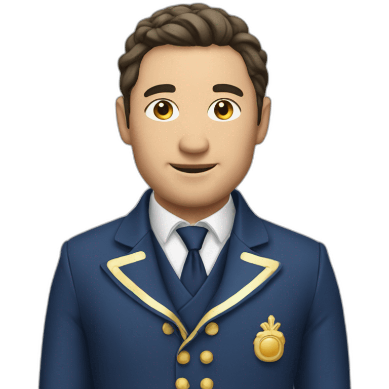 france yang man in national suit  emoji