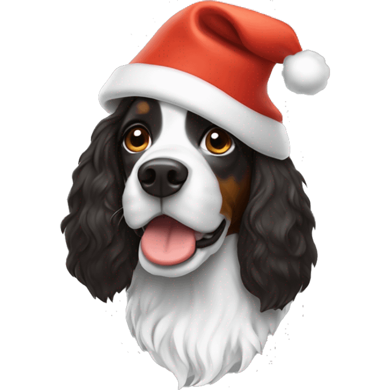 Tri color springer santa hat emoji