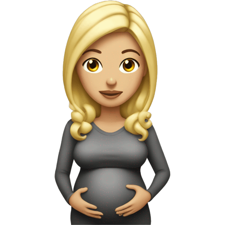 Pregnant blond Ximena emoji