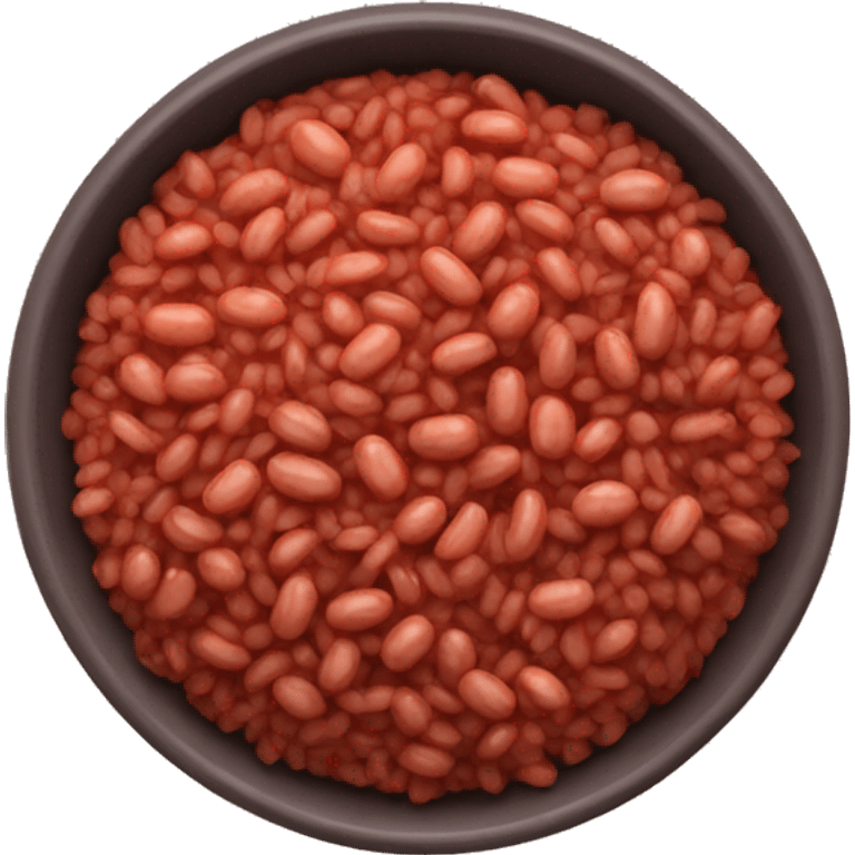 Red rice and beans emoji