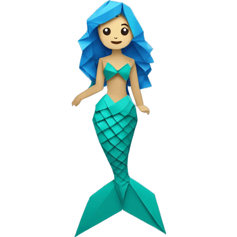 origami mermaid emoji