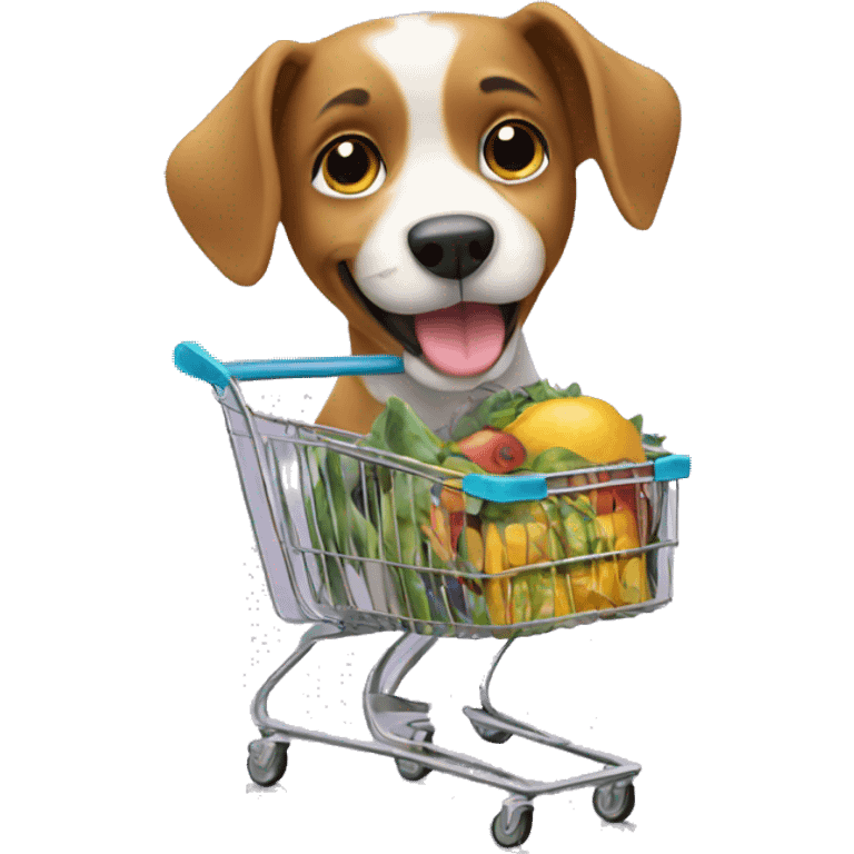 dog going shopping emoji