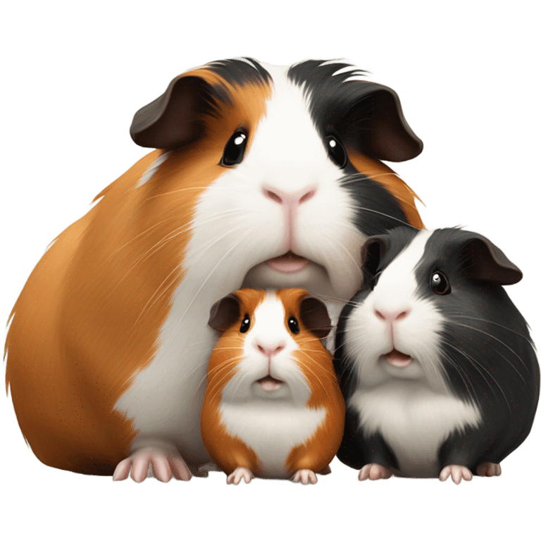 three guinea pigs emoji