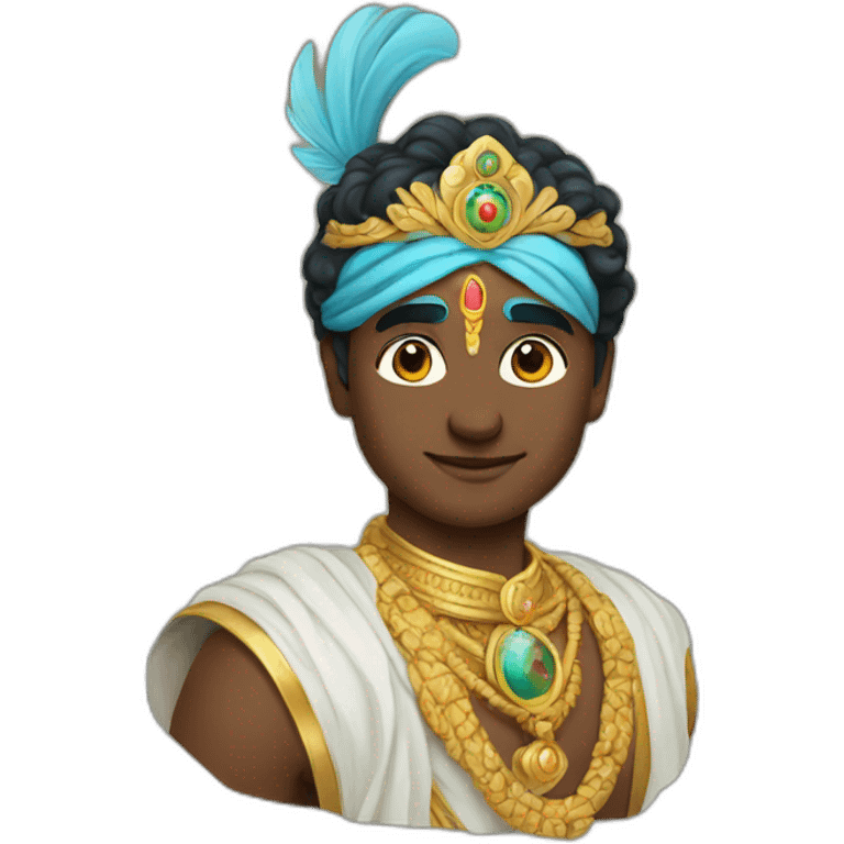 Superhero lord Krishna emoji