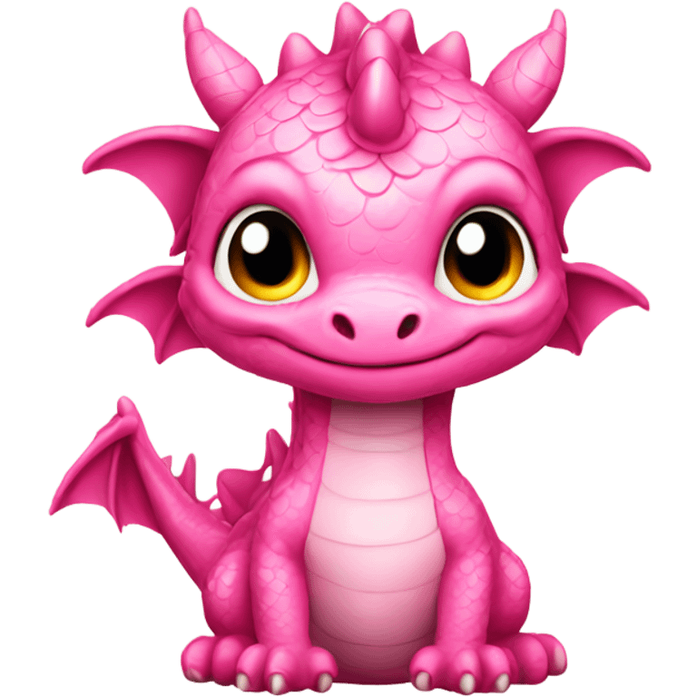 cute pink dragon emoji