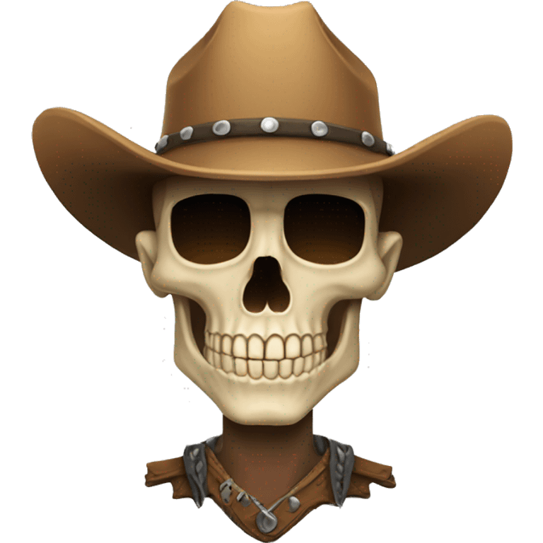 Skull cowboy emoji