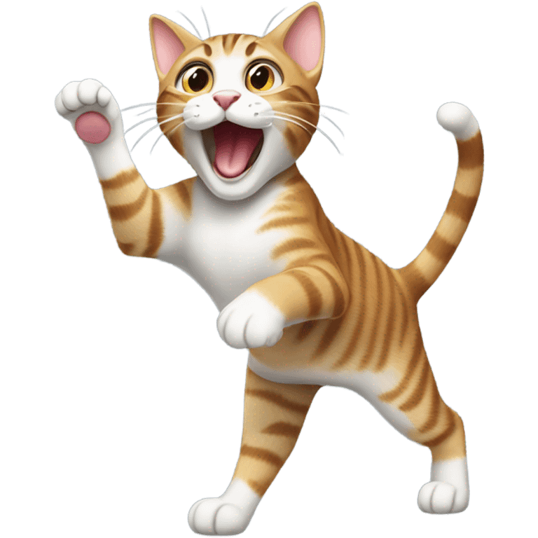 Tabby Cat dancing emoji