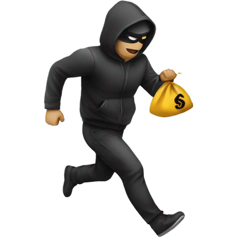 thief running to the bank emoji