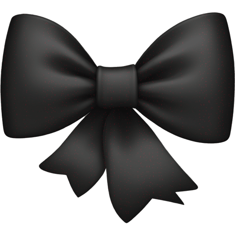 Black bow emoji