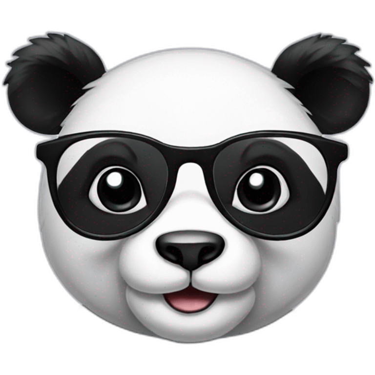 Panda with glasses  emoji