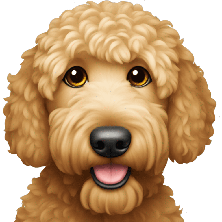 goldendoodle with red fur  emoji