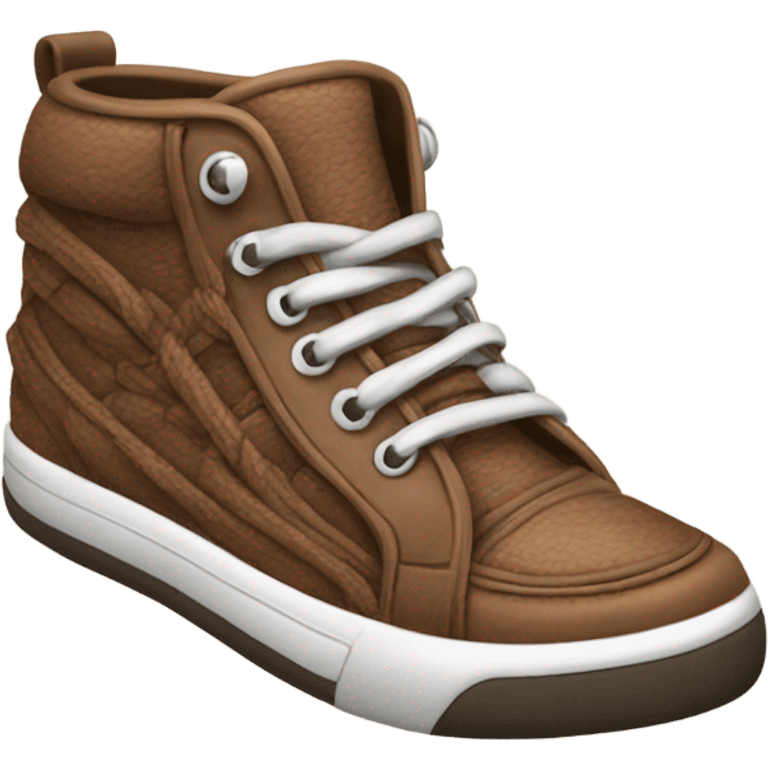 brown two sneakers realistic emoji