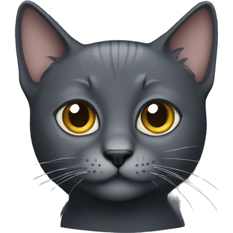 dark grey cat emoji