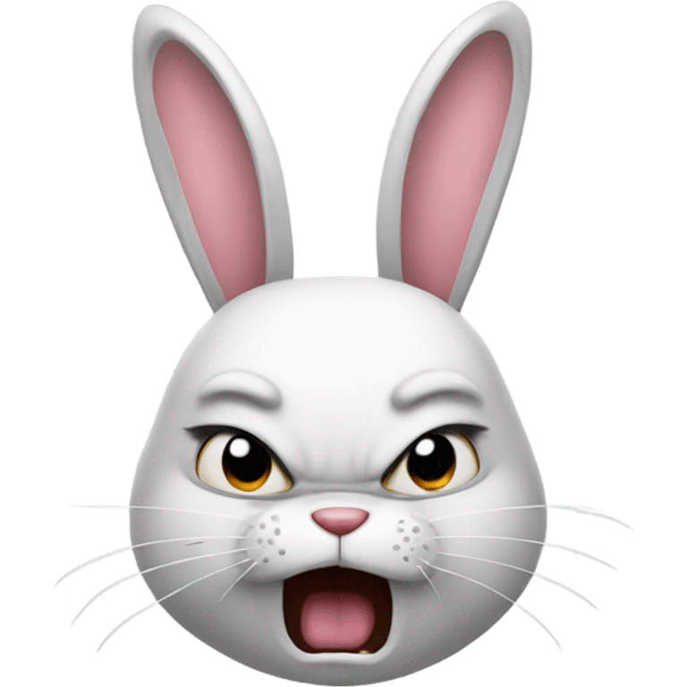 Angry bunny emoji