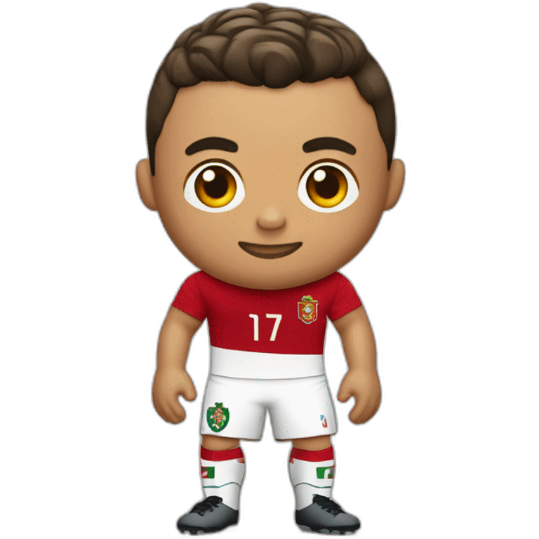 Cristiano ronaldo avec le maillot du portugal emoji