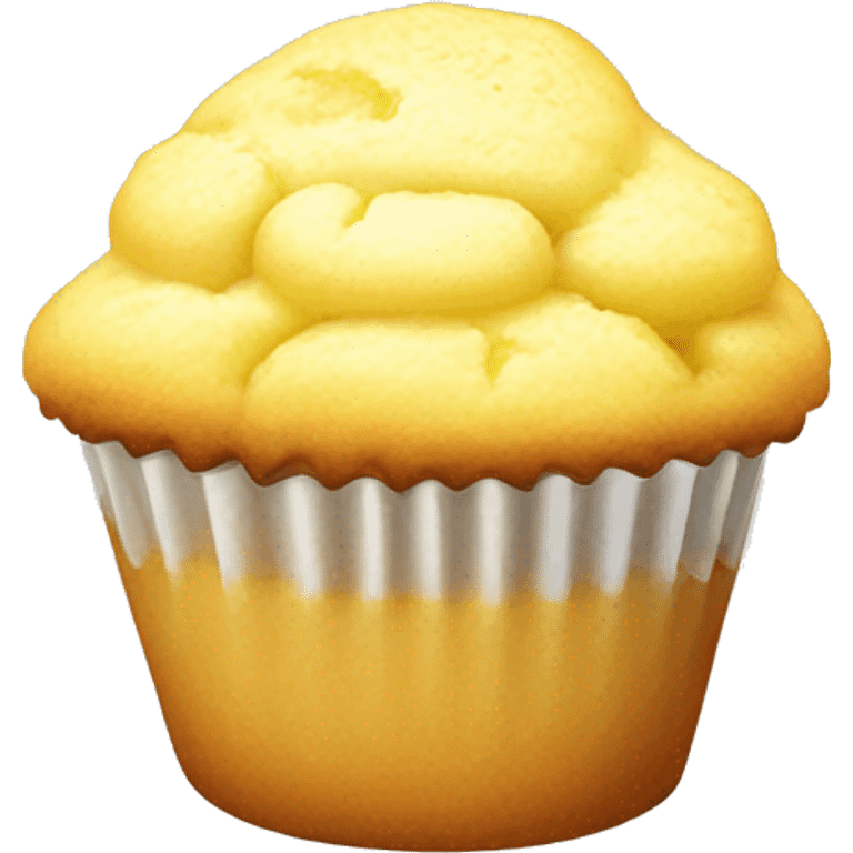 Lemon iced muffin emoji