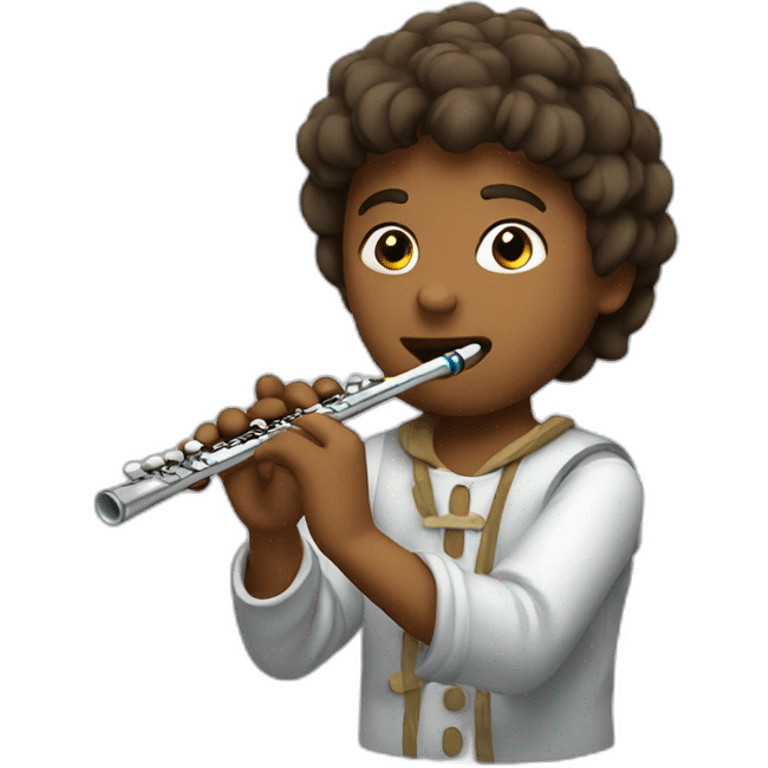 Playing flute emoji