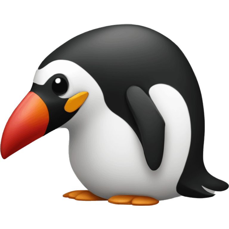 red pinguin emoji