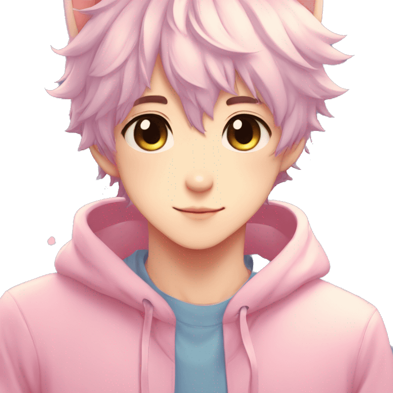 Cute Attractive Gorgeous Kawaii Pastel Anime Catboy emoji