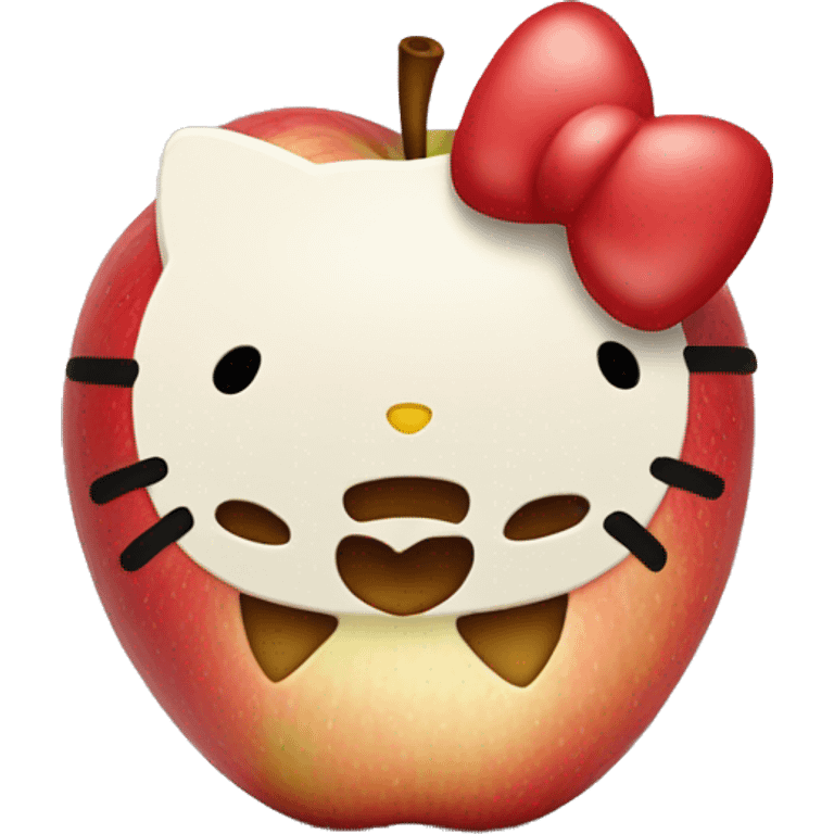 Hello kitty apple emoji