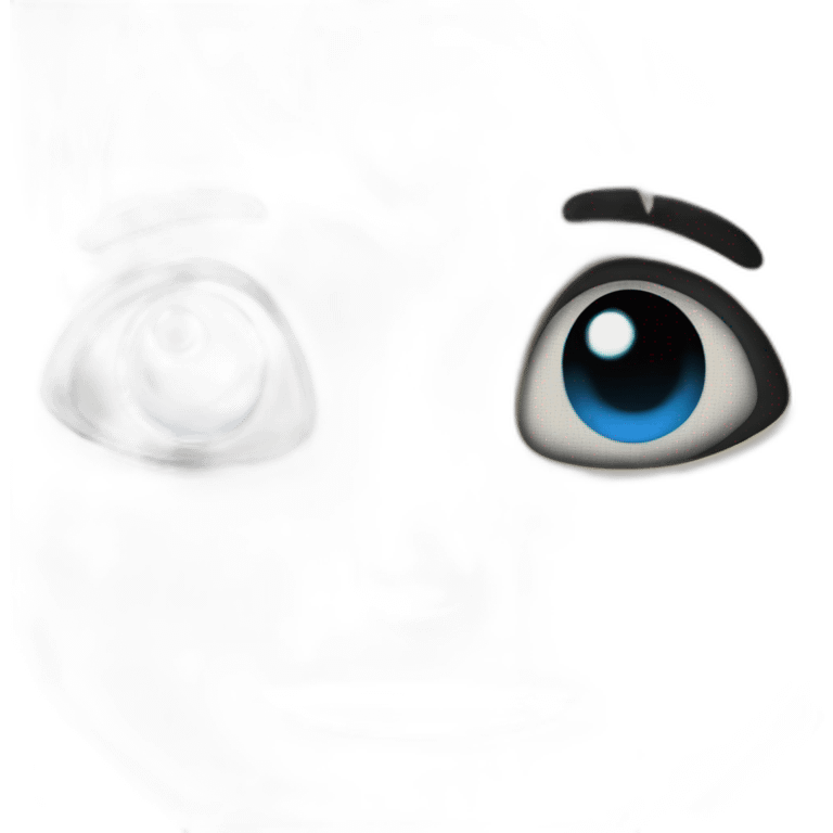 sans from undertale blue eye emoji