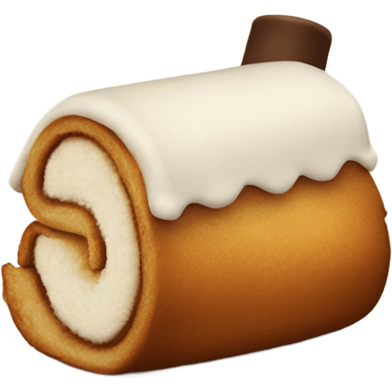 Chimney cake with coconut on it emoji